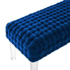 Prologue Woven Performance Velvet Ottoman  - No Shipping Charges