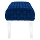 Prologue Woven Performance Velvet Ottoman  - No Shipping Charges