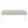 Prologue Woven Performance Velvet Ottoman  - No Shipping Charges