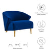 Odyssey Performance Velvet Armchair  - No Shipping Charges