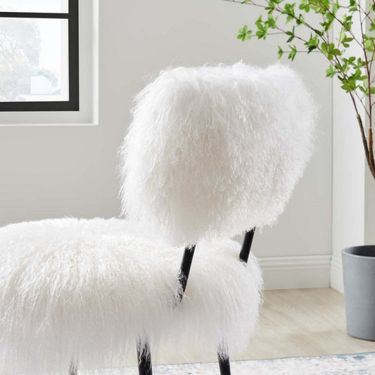 Skylar Sheepskin Chair  - No Shipping Charges