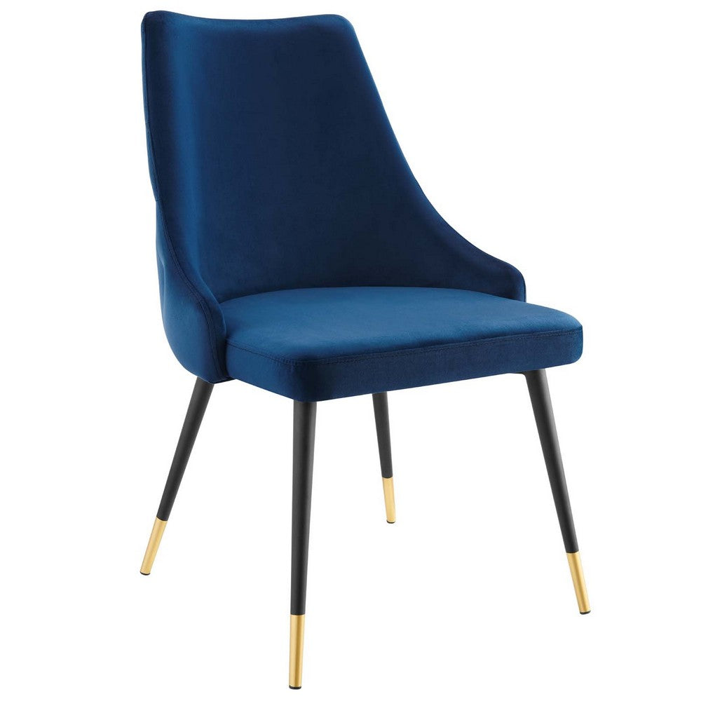 Adorn Performance Velvet Dining Side Chair Set of 2 by Modway| Blue