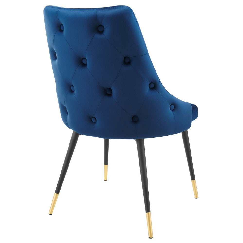 Adorn Performance Velvet Dining Side Chair Set of 2 by Modway| Blue