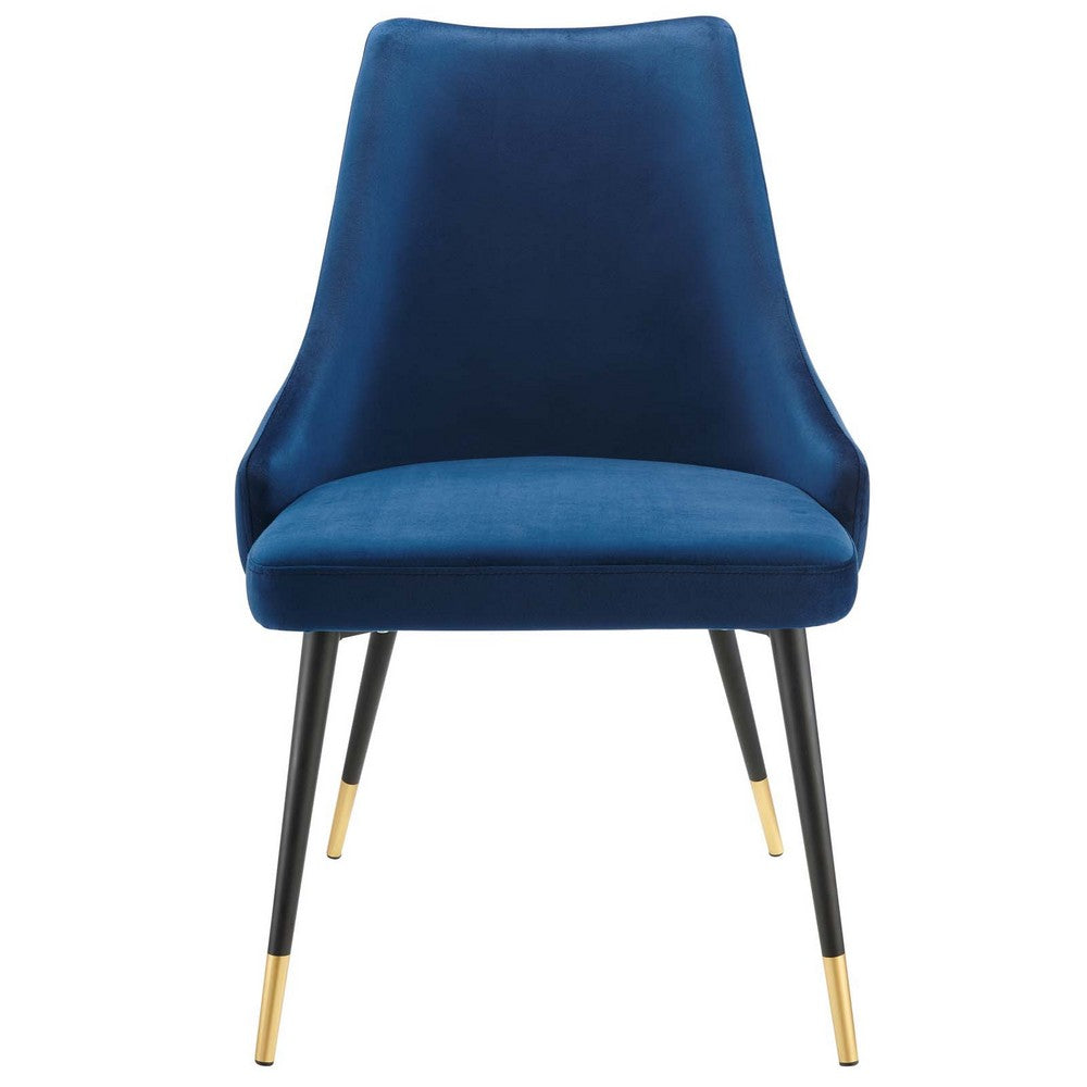 Adorn Performance Velvet Dining Side Chair Set of 2 by Modway| Blue
