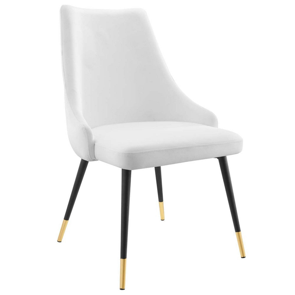 Modway Adorn Tufted Performance Velvet Accent Dining Side Chair - Set of 2 White MDY-EEI-5043-WHI