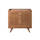 Modway EEI-5087-NAT Birdie 36’’ Teak Wood Bathroom Vanity Cabinet (Sink Basin Not Included) Natural MDY-EEI-5087-NAT