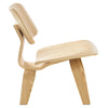 Modway Modern Molded Plywood Lounge Accent Chair,Engineered Wood in Natural
