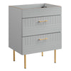 Daybreak 24" Bathroom Vanity Cabinet (Sink Basin Not Included) by Modway| Gray