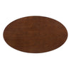 Modway Zinque Oval Wood 48’’ Dining Table in Gold Walnut MDY-EEI-5142-GLD-WAL