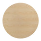 Modway Zinque Round Wood Grain 47’’ Dining Table in Gold Natural 47 Inch MDY-EEI-5147-GLD-NAT