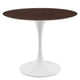 Modway Lippa Dining Table, 36", White Cherry Walnut