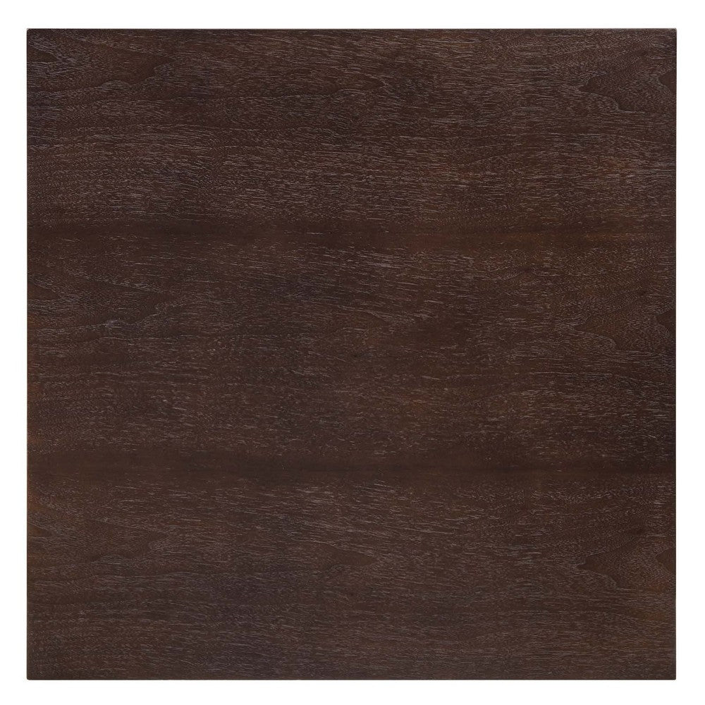 Lippa 24" Square Dining Table by Modway| Brown