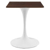 Lippa 24" Square Dining Table by Modway| Brown