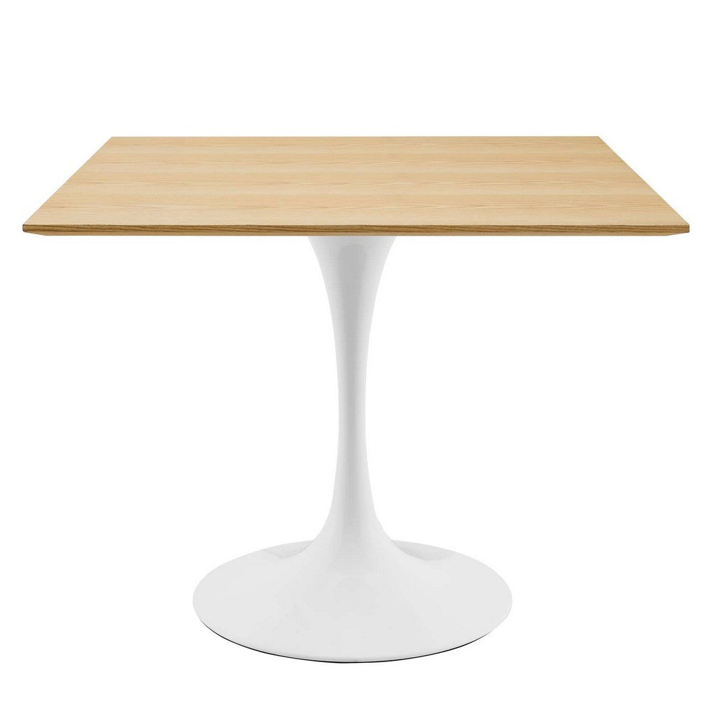 Lippa 36" Square Wood Dining Table by Modway| Brown