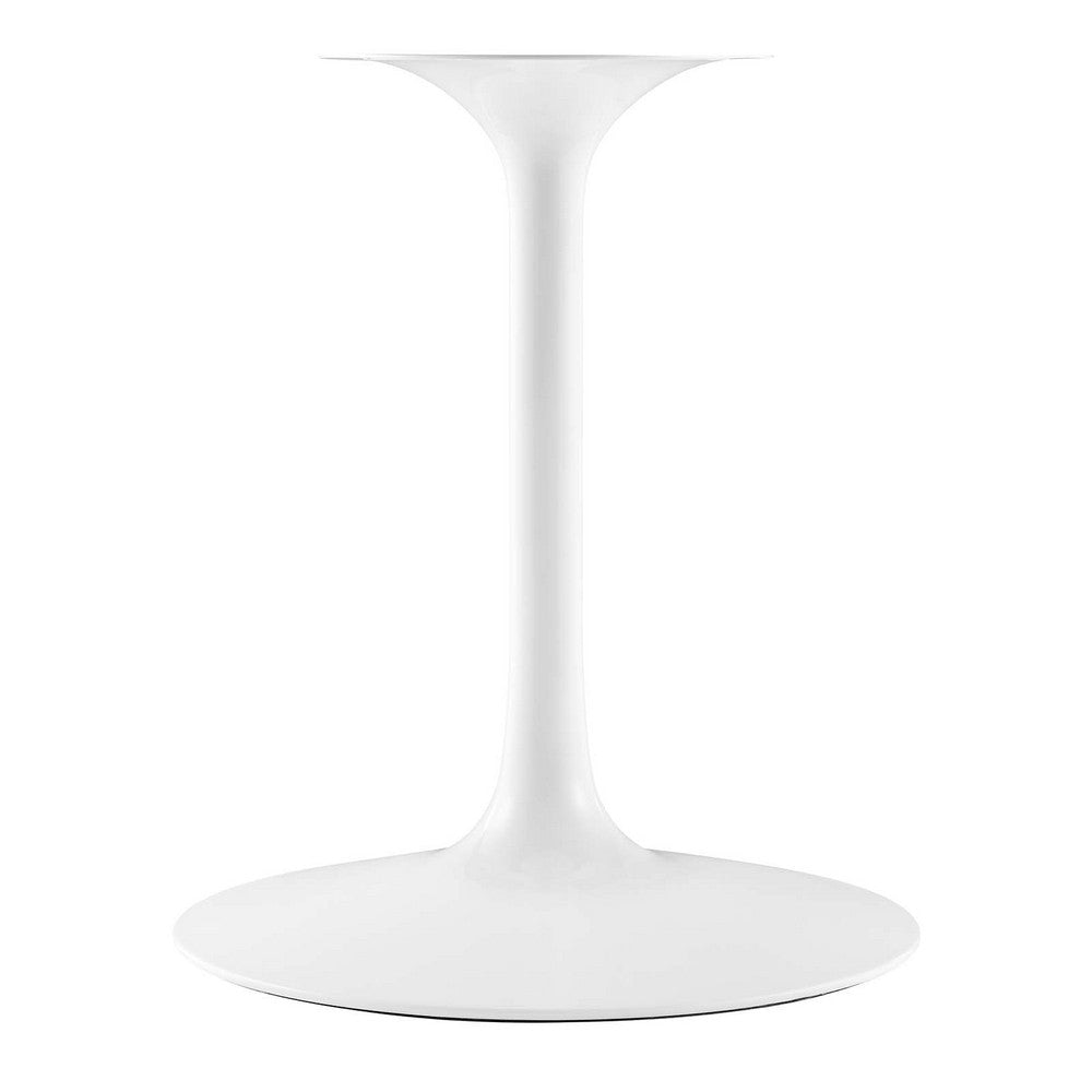 Lippa 48’’ Round Wood Grain Dining Table MDY-EEI-5173-WHI-CHE