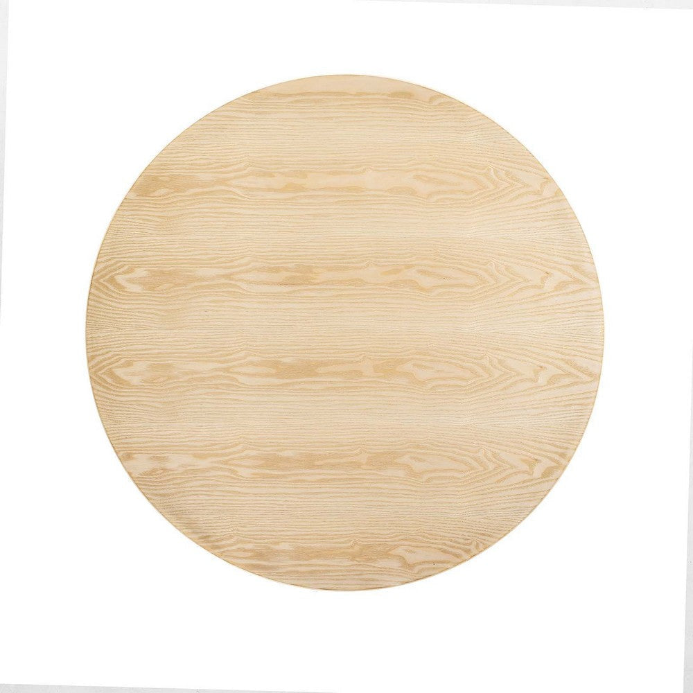 Lippa 48’’ Round Wood Grain Dining Table MDY-EEI-5173-WHI-CHE