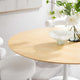 Modway Lippa 60’’ Round Wood Grain Dining Table MDY-EEI-5176-WHI-NAT
