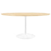 Modway Lippa 60" Round Wood Grain Dining Table