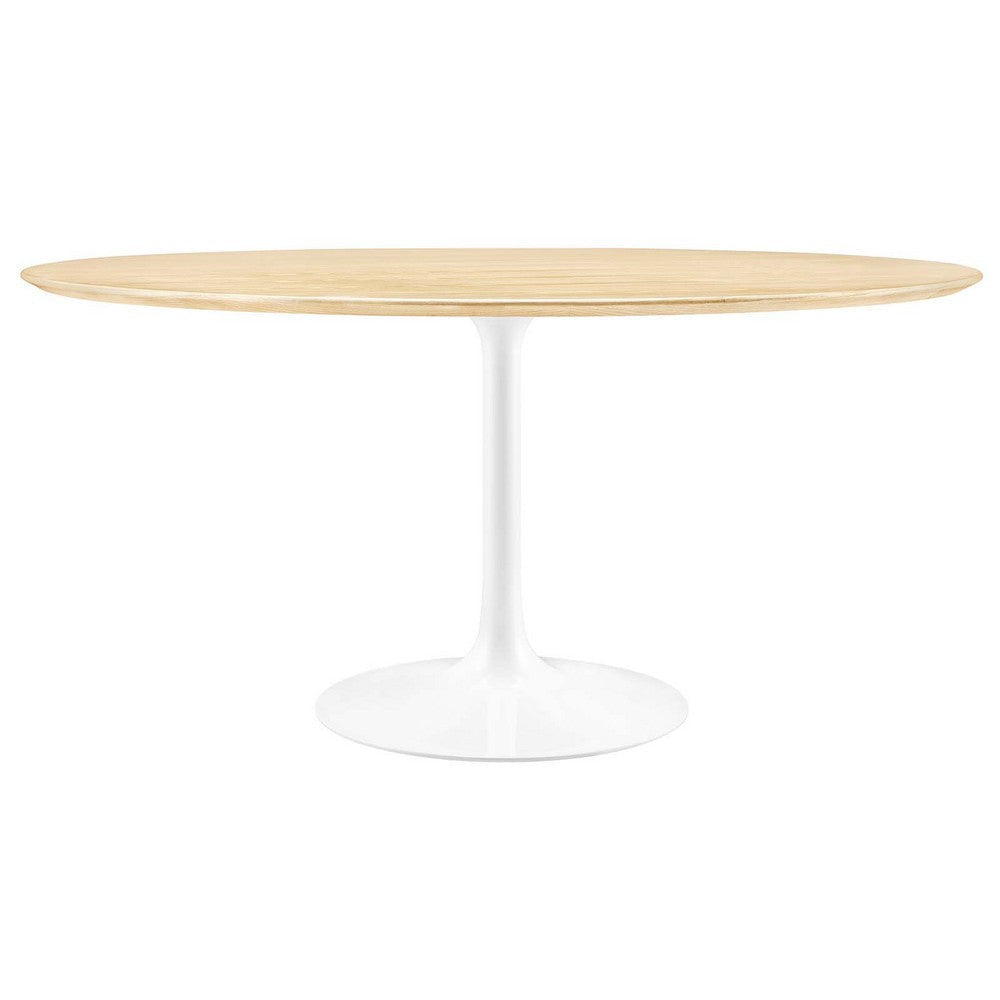 Modway Lippa 60" Round Wood Grain Dining Table