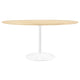 Modway Lippa 60" Round Wood Grain Dining Table