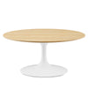 Modway Lippa Coffee Table, White Natural