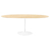 Lippa 78’’ Oval Wood Grain Dining Table MDY-EEI-5196-WHI-CHE