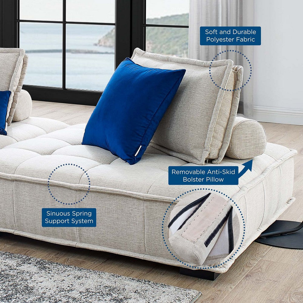 Modway Saunter Tufted Fabric Fabric 2-Piece Loveseat