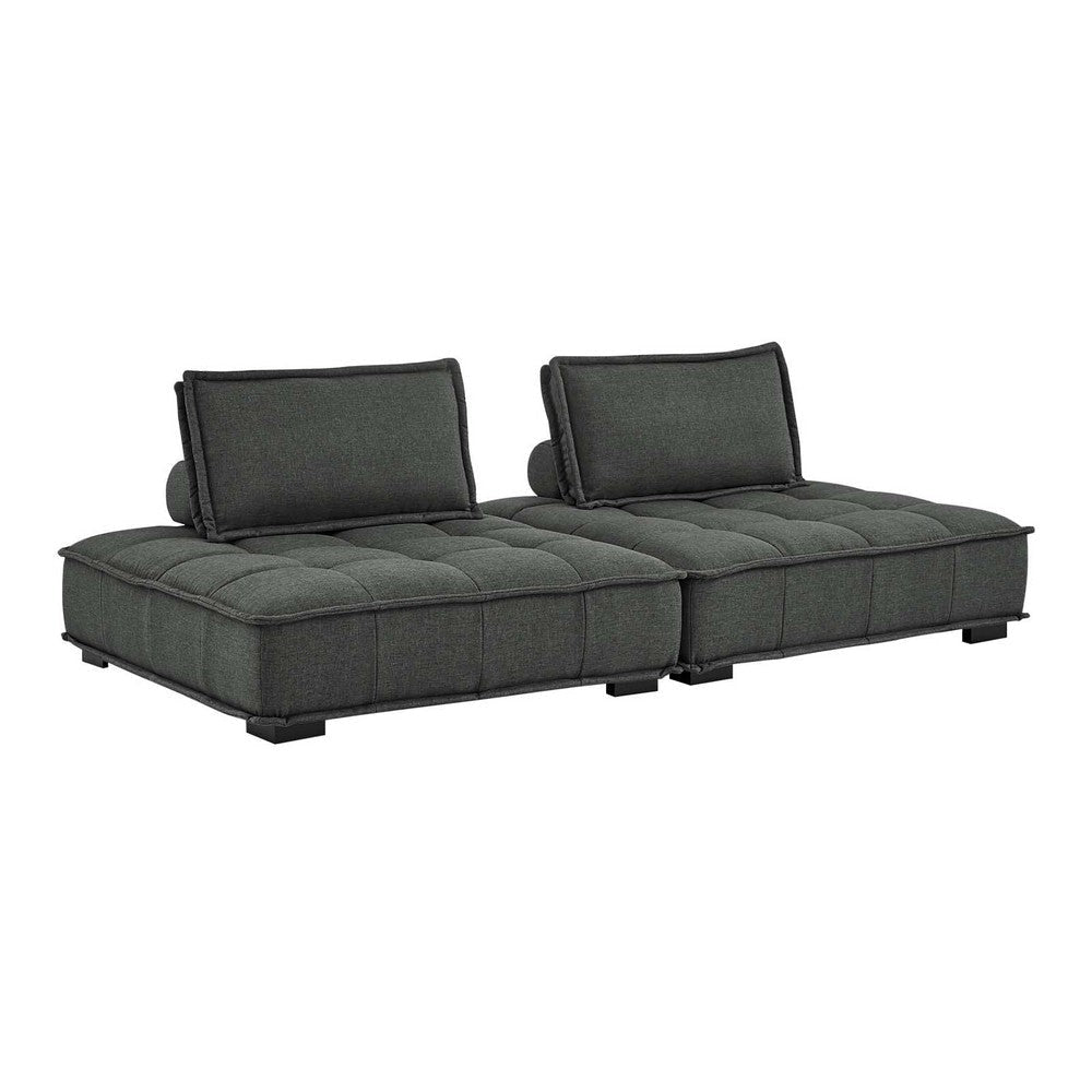 Modway Saunter Tufted Fabric Fabric 2-Piece Loveseat