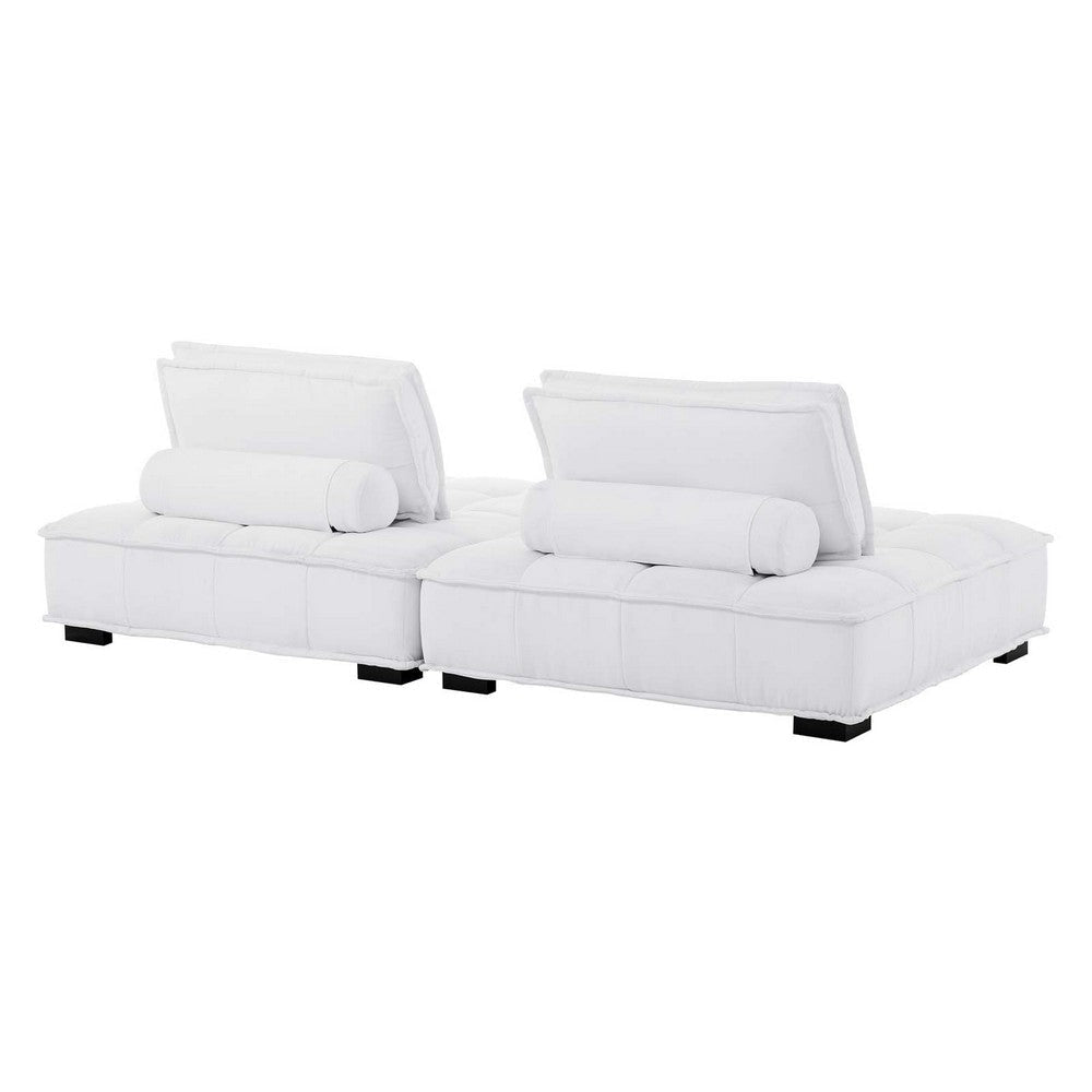 Modway Saunter Tufted Fabric Fabric 2-Piece Loveseat