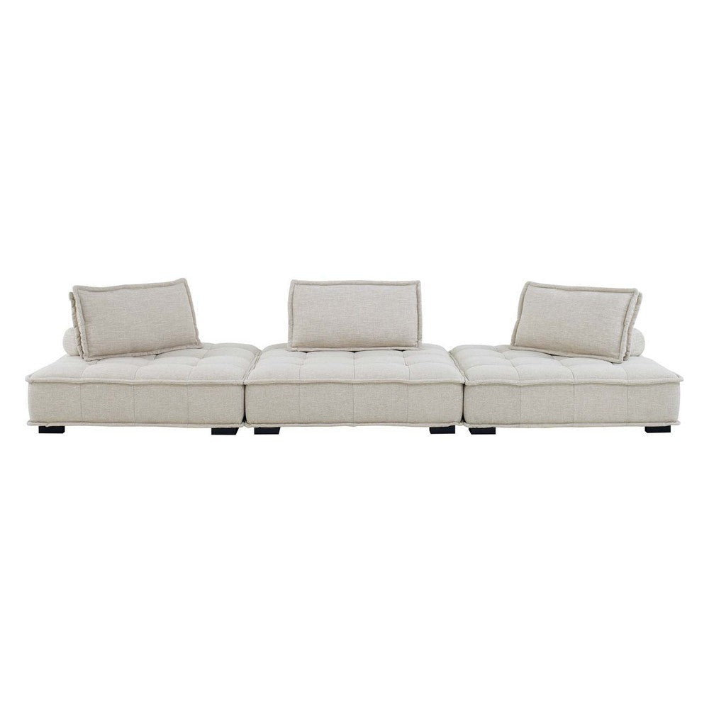 Modway Saunter Sofas 3-Piece Set Beige MDY-EEI-5206-BEI