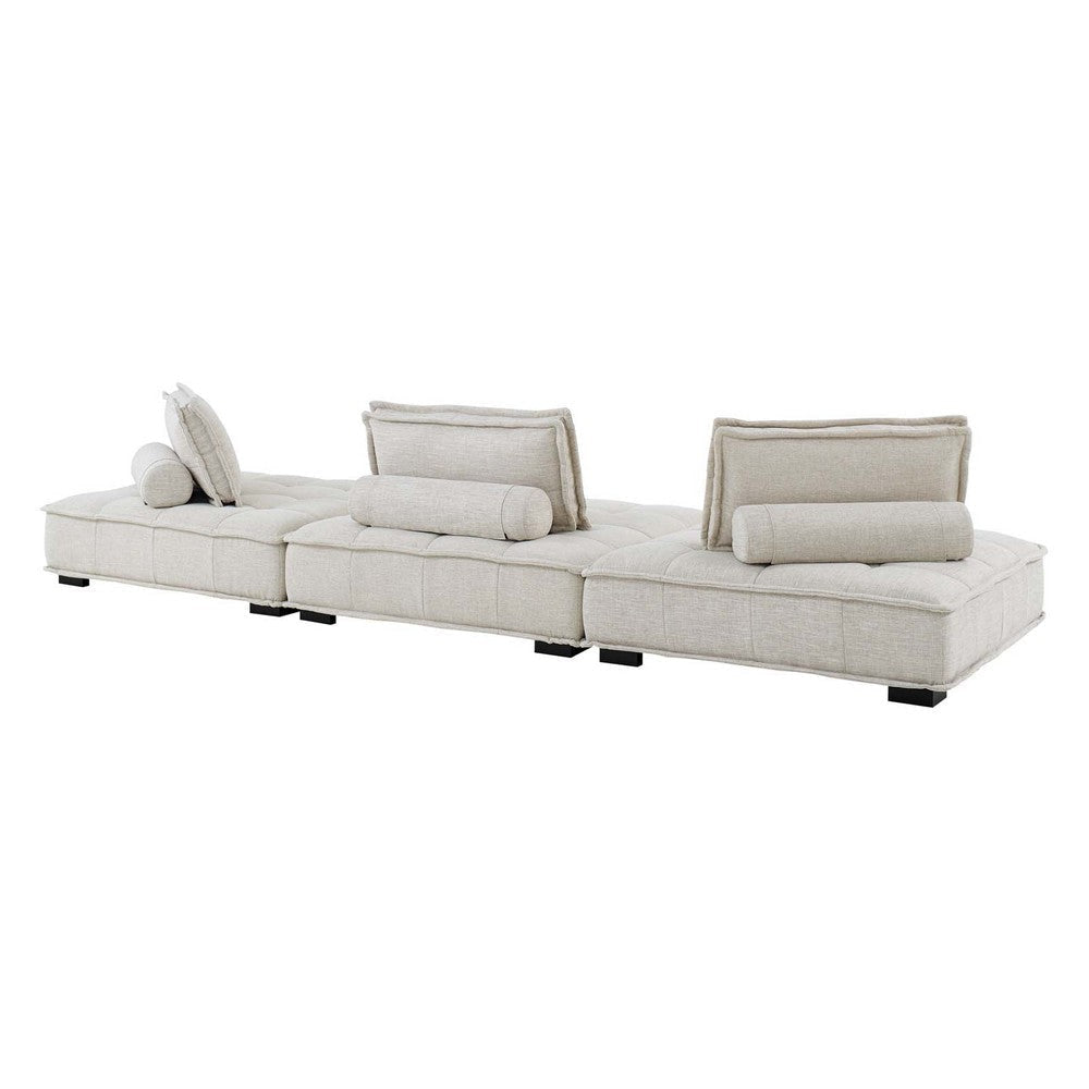 Modway Saunter Sofas 3-Piece Set Beige MDY-EEI-5206-BEI