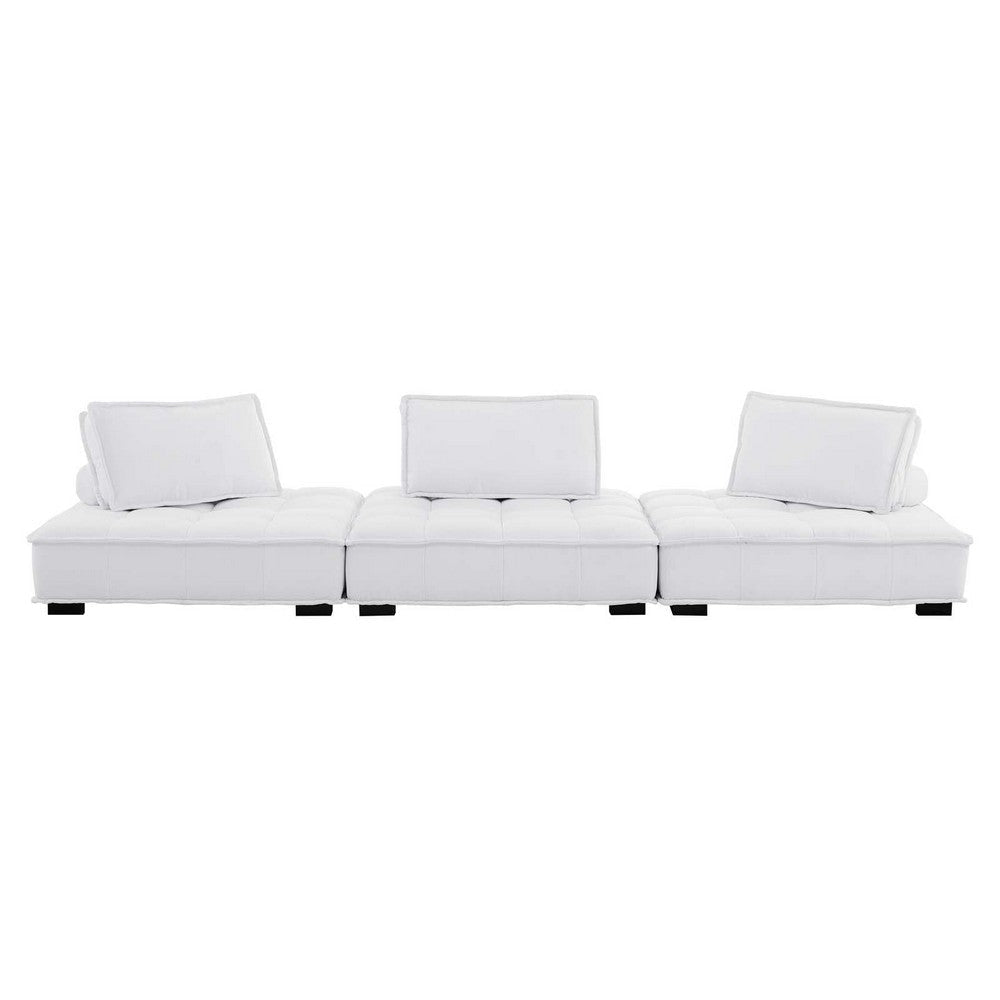 Modway Saunter Sofas 3-Piece Set White MDY-EEI-5206-WHI