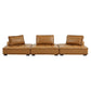 Modway Saunter Sofas 3-Piece Set Tan MDY-EEI-5207-TAN