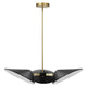 Journey 3-Light 3" Arm Pendant by Modway| Black