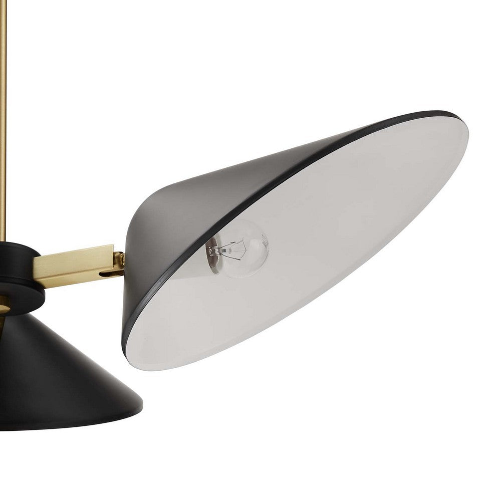 Journey 3-Light 3" Arm Pendant by Modway| Black