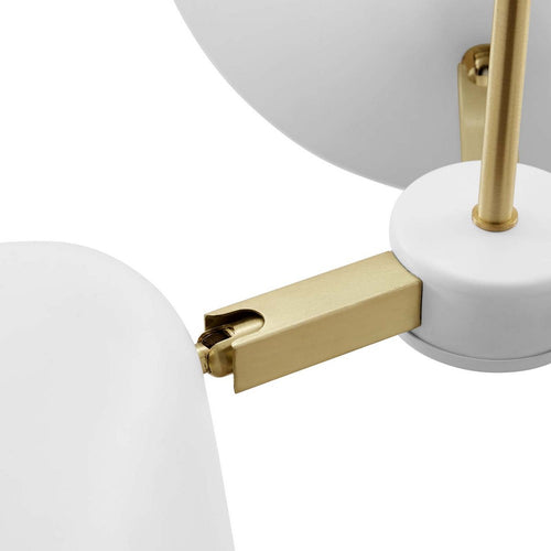 Journey 3-Light 3" Arm Pendant by Modway| White