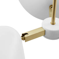Journey 3-Light 3" Arm Pendant by Modway| White
