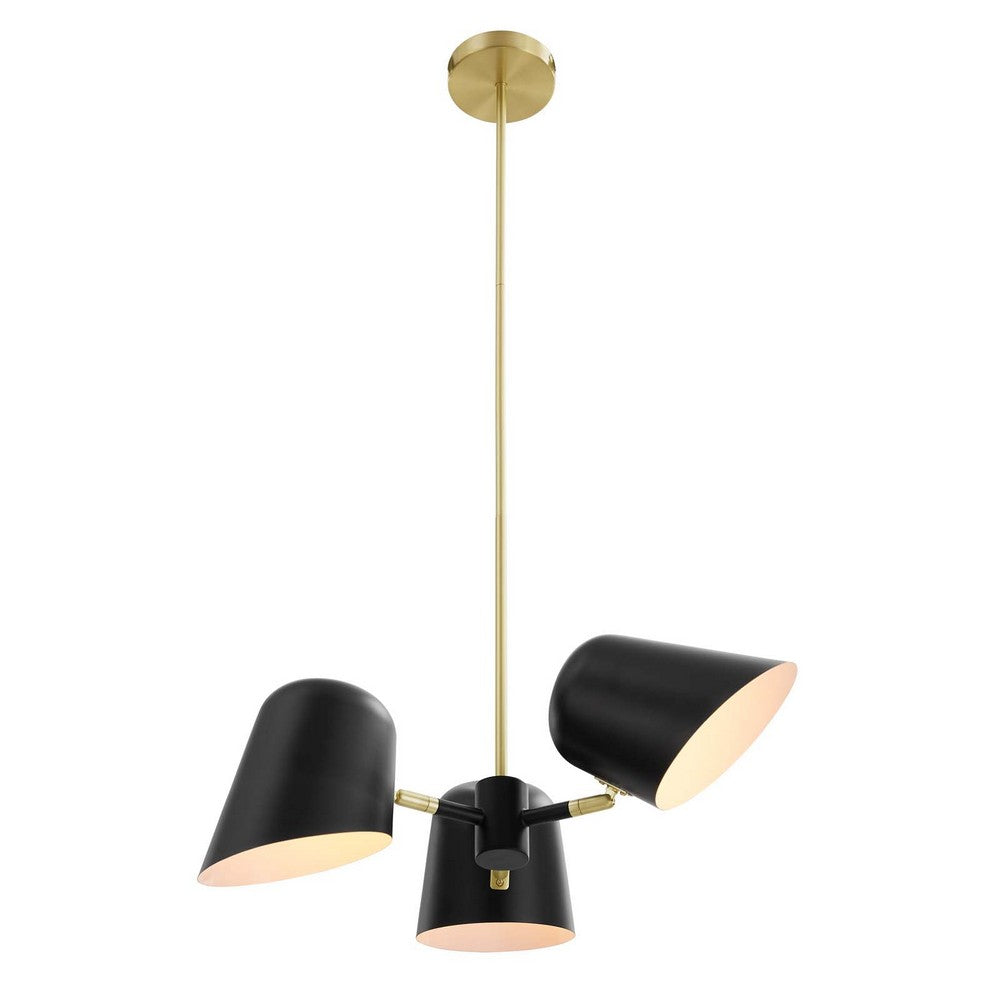 Briana 3-Light Pendant Light by Modway| Black