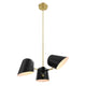 Briana 3-Light Pendant Light by Modway| Black