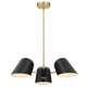 Briana 3-Light Pendant Light by Modway| Black