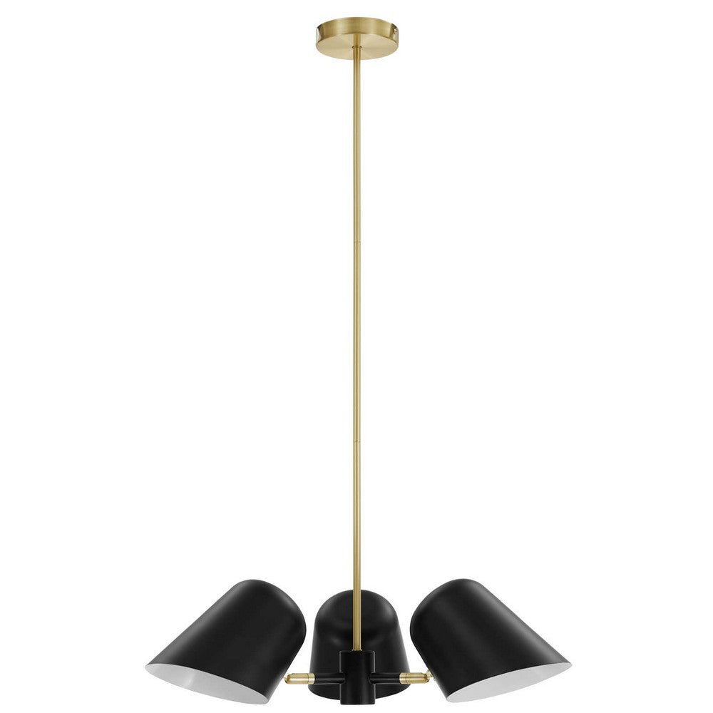 Briana 3-Light Pendant Light by Modway| Black