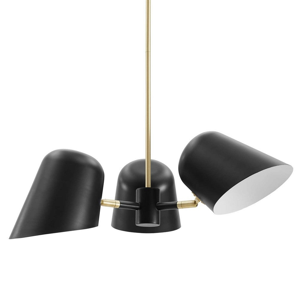 Briana 3-Light Pendant Light by Modway| Black