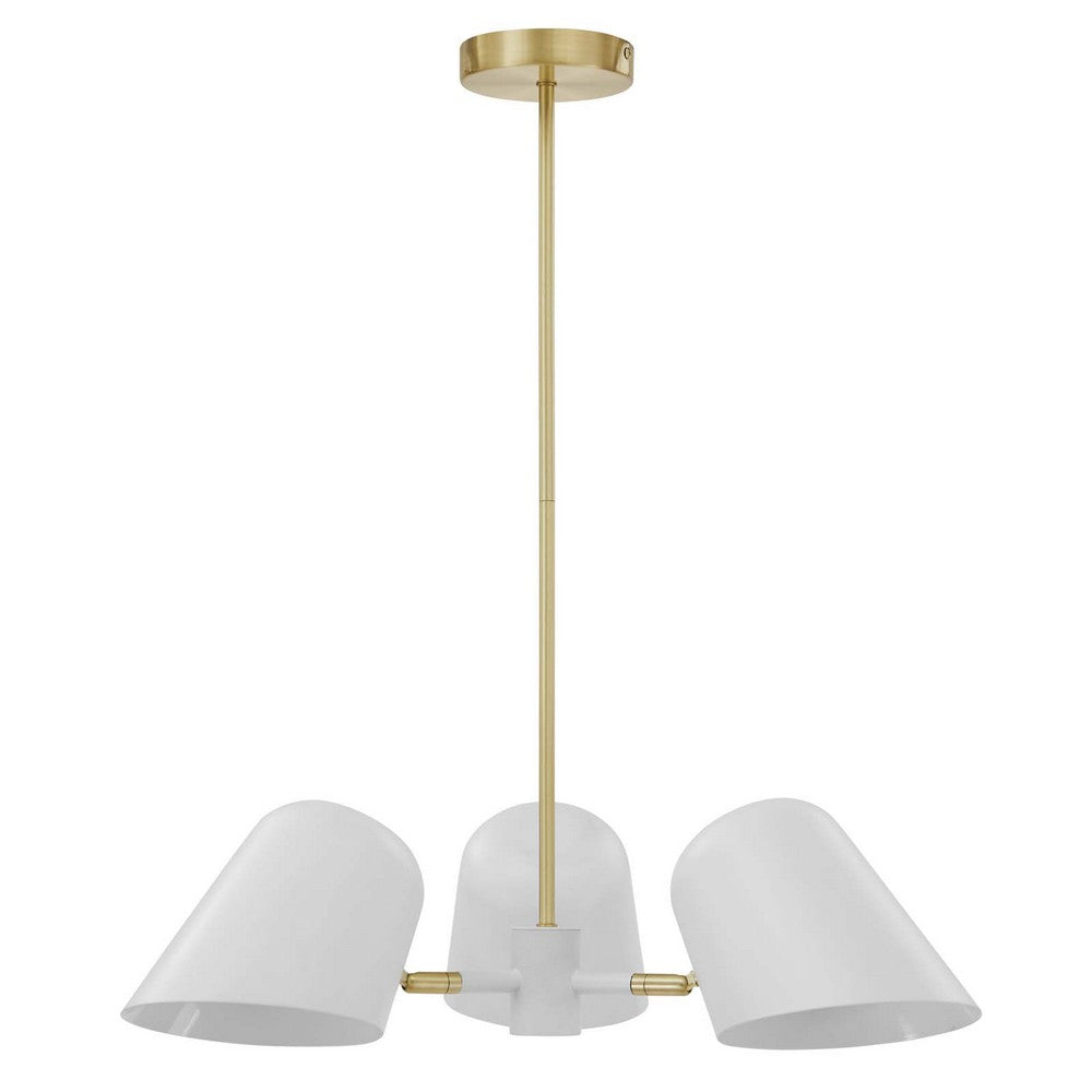 Briana 3-Light Pendant Light by Modway| White