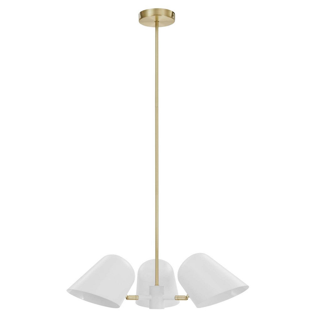 Briana 3-Light Pendant Light by Modway| White