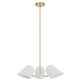 Briana 3-Light Pendant Light by Modway| White