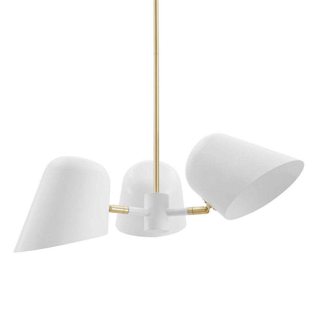 Briana 3-Light Pendant Light by Modway| White