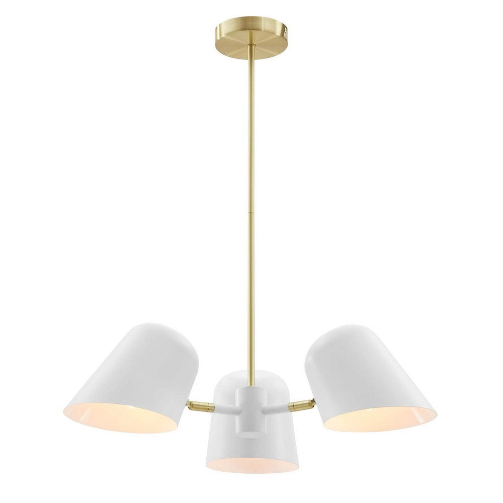 Briana 3-Light Pendant Light by Modway| White