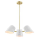 Briana 3-Light Pendant Light by Modway| White