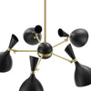 Declare 5-Light 6" Arm Pendant by Modway| Black
