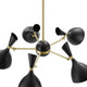 Declare 5-Light 6" Arm Pendant by Modway| Black